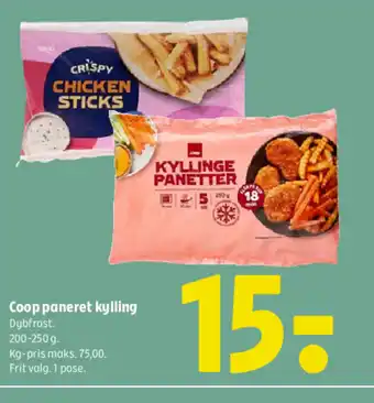 Coop 365 Coop paneret kylling tilbud