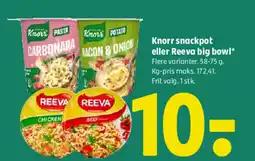 Coop 365 Knorr snackpot eller Reeva big bowl tilbud