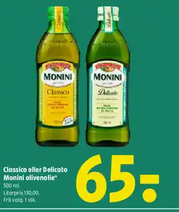 Coop 365 Classico eller Delicato Monini olivenolie tilbud