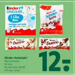 Coop 365 Kinder chokolade tilbud