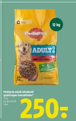 Coop 365 Pedigree adult oksekød/ grøntsager hundefoder tilbud