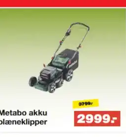 Bauhaus Metabo akku plæneklipper tilbud
