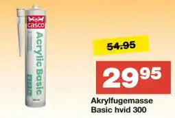 Bauhaus Akrylfugemasse Basic hvid 300 tilbud