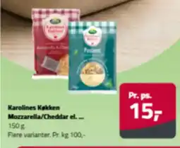 Fleggaard Karolines Køkken Mozzarella/Cheddar el.... tilbud