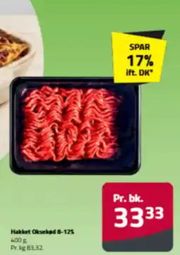 Fleggaard Hakket Oksekød 8-12% tilbud