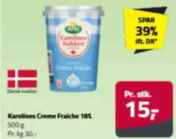 Fleggaard Karolines Creme Fraiche 18% tilbud