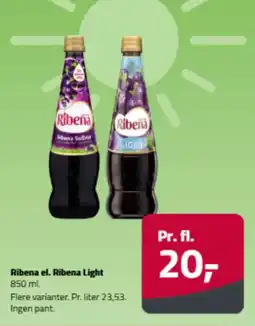 Fleggaard Ribena el. Ribena Light tilbud