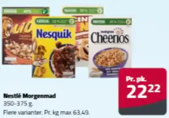 Fleggaard Nestle morgenmad tilbud