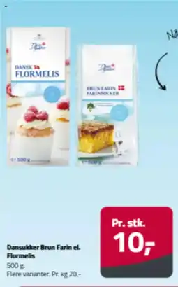 Fleggaard Dansukker Brun Farin el. Flormelis tilbud