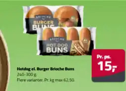 Fleggaard Hotdog el. Burger Brioche Buns tilbud