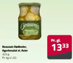 Fleggaard Beauvais Rødbeder, Agurkesalat el. Asier tilbud