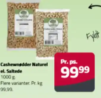 Fleggaard Cashewnødder Naturel el. Saltede tilbud