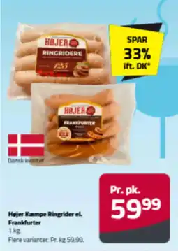 Fleggaard Højer kæmpe ringrider el. frankfurter tilbud