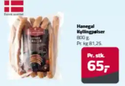 Fleggaard Hanegal Kyllingpølser tilbud