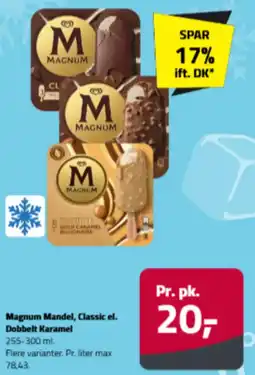 Fleggaard Magnum Mandel, Classic el. Dobbelt Karamel tilbud