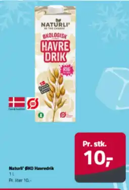 Fleggaard Naturli' øko havredrik tilbud