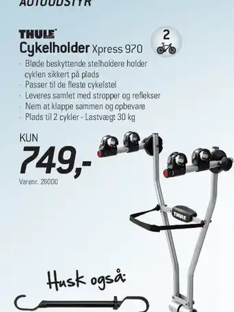 Thansen Thule Cykelholder Xpress 970 tilbud