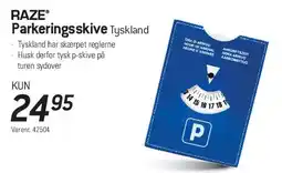 Thansen RAZE Parkeringsskive (Tyskland) tilbud