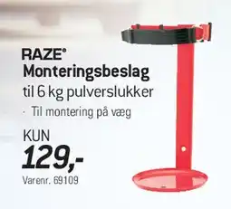 Thansen RAZE Monteringsbeslag til 6 kg pulverslukker tilbud