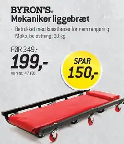 Thansen BYRON'S Mekaniker liggebræt tilbud