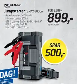 Thansen INFERNO Jumpstarter TBMAX 6000A tilbud