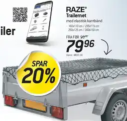 Thansen Trailernet med elastisk kantbånd tilbud