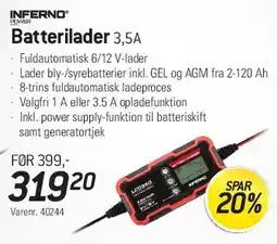 Thansen Batterilader 3,5A tilbud