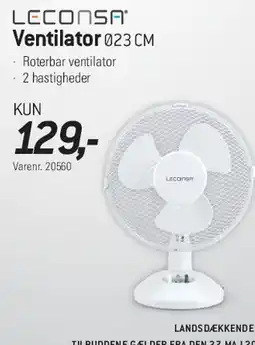 Thansen LECONSA Ventilator Ø23 CM tilbud