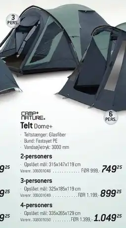 Thansen Telt Dome+ tilbud