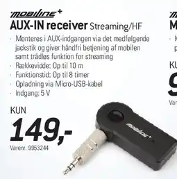 Thansen AUX-IN receiver Streaming/HF tilbud