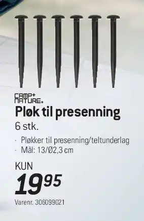 Thansen Pløk til presenning tilbud