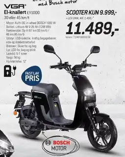 Thansen VGR El-scooter EV1000 tilbud