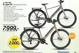 Thansen El-cykel 28 E-street tilbud