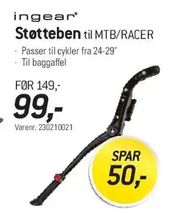 Thansen Støtteben til MTB/RACER tilbud