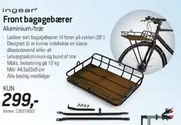 Thansen Front bagagebærer (Aluminium/træ) tilbud