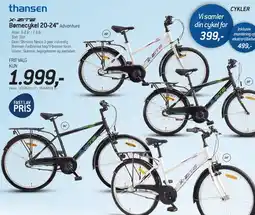 Thansen X-ZITE Børnecykel 20-24 Adventure tilbud