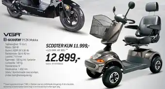 Thansen El-scooter PF2K Mokka tilbud
