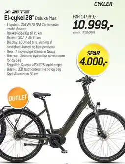 Thansen El-cykel 28 Deluxe Plus tilbud