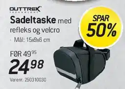 Thansen Sadel taske med refleks og velcro tilbud