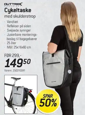 Thansen Cykeltaske med skulderstrop tilbud