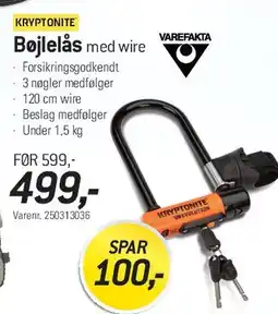 Thansen Bøjlelås med wire tilbud