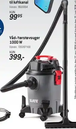 Thansen Våd-/tørstøvsuger 1000 W tilbud