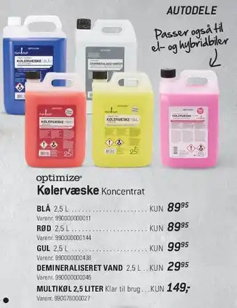Thansen Kølervæske Koncentrat tilbud