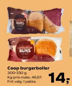 SuperBrugsen Coop burgerboller tilbud