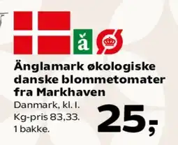 SuperBrugsen Änglamark økologiske danske blommetomater fra Markhaven tilbud