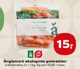 SuperBrugsen Änglamark økologiske gulerødder tilbud