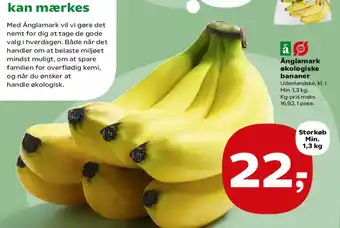 SuperBrugsen Änglamark økologiske bananer tilbud