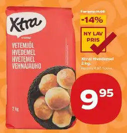 SuperBrugsen Xtra Hvedemel / Vetemjöl tilbud