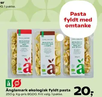 SuperBrugsen Änglamark økologisk fyldt pasta tilbud