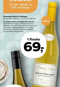 SuperBrugsen Prestige Mâcon-Villages (Mâcon-Villages Chardonnay) tilbud